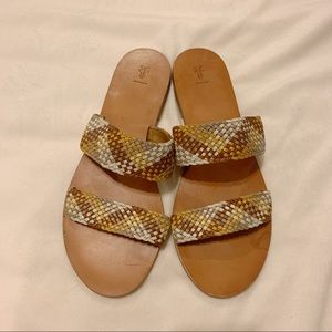 FRYE Ruth Woven Gladiator Sandals
